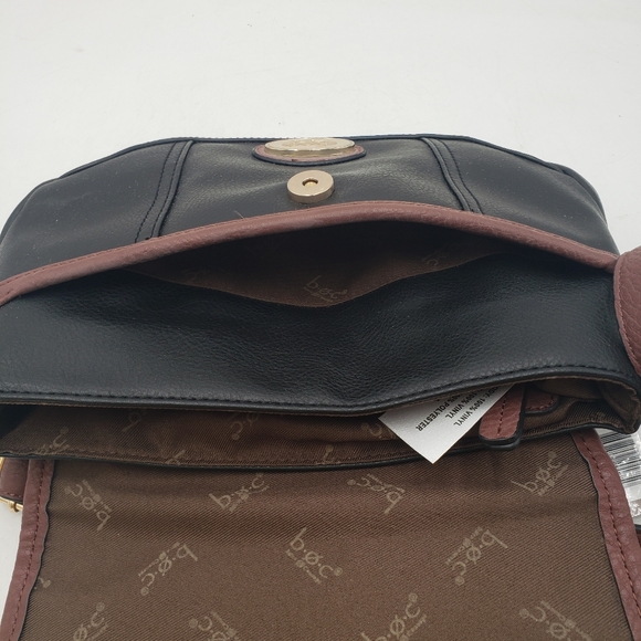 BOC Born Small Shoulder Crossbody Bag Brown Black Adjustable Classic Boho Purse - Picture 6 of 15